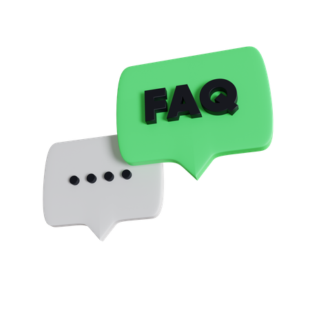 Frequently Asked Question  3D Icon