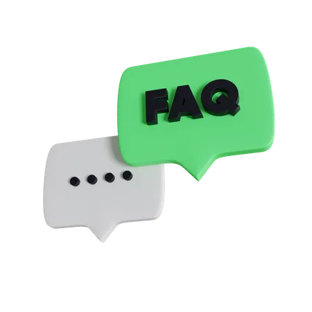 Frequently Asked Question  3D Icon