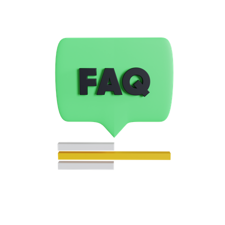 Frequently Asked Question Chat  3D Icon