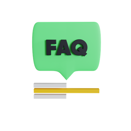 Frequently Asked Question Chat  3D Icon