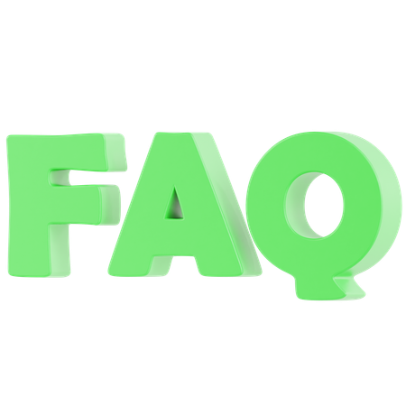 Frequently Asked Questions  3D Icon