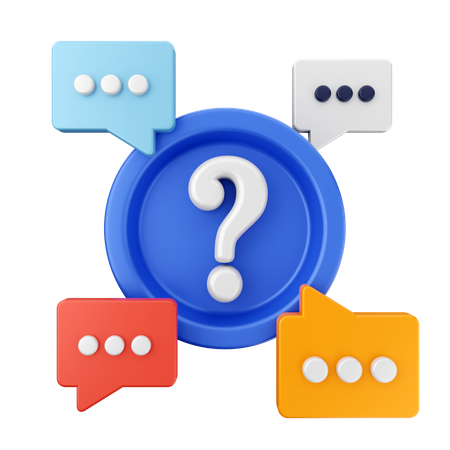 Frequently Asked Questions  3D Icon