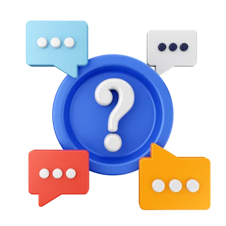 Frequently Asked Questions  3D Icon