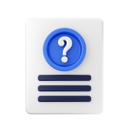 Frequently Asked Questions  3D Icon