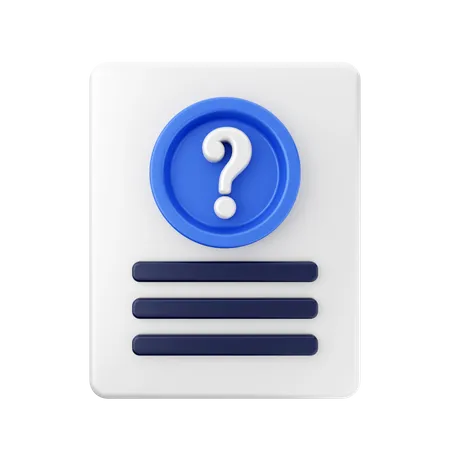 Frequently Asked Questions  3D Icon