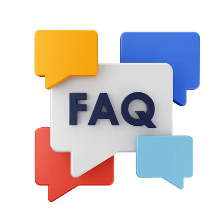 Frequently Asked Questions  3D Icon