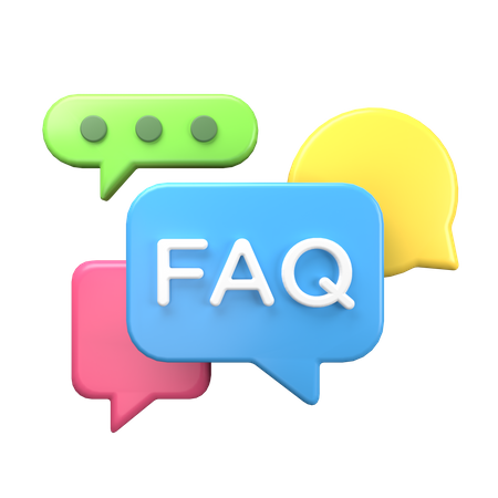 Frequently Asked Questions 3D Icon