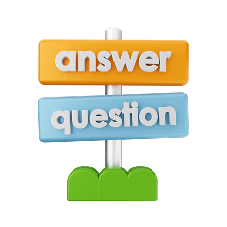 Frequently Asked Questions Board 3D Icon