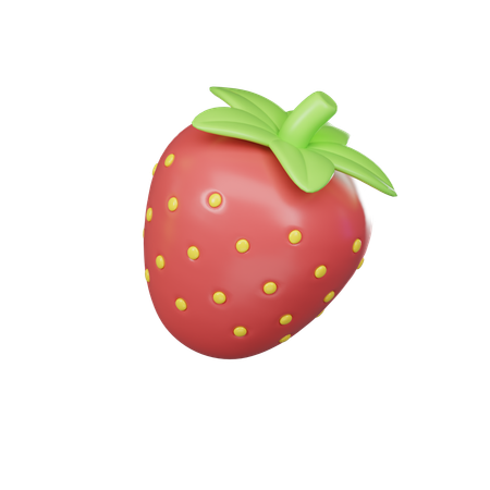 Fruta de fresa  3D Icon