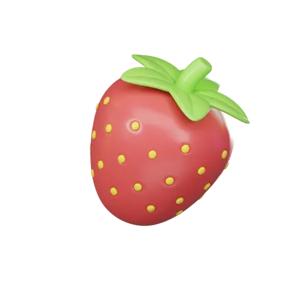 Fruta de fresa  3D Icon