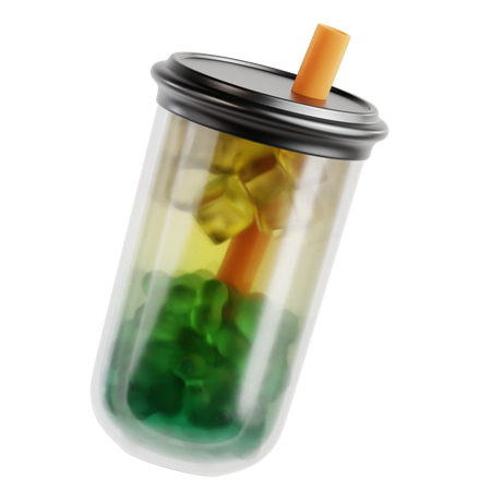 Fresh Bubble Tea  3D Icon