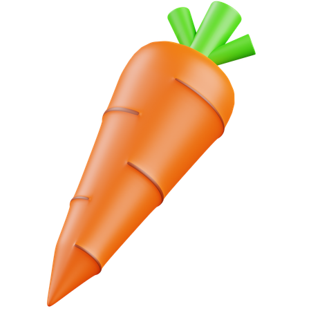 Fresh Carrot  3D Icon