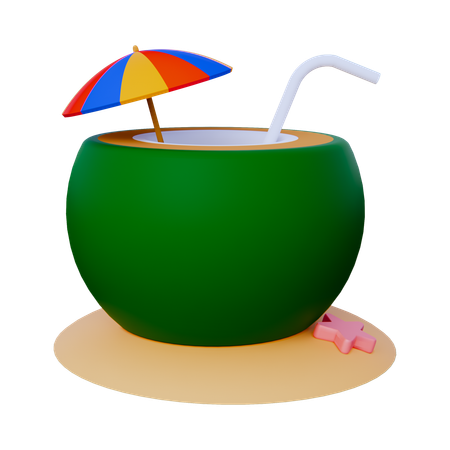 Fresh Coconut  3D Icon