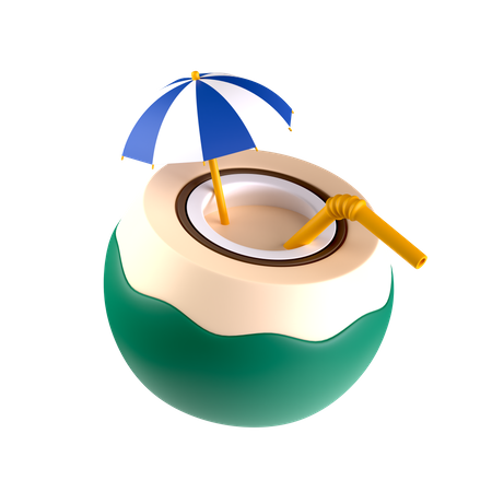 Fresh coconut  3D Icon