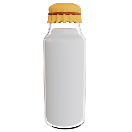 Fresh Milk Bottle  3D Icon