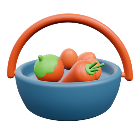 Fresh Vegetable  3D Illustration