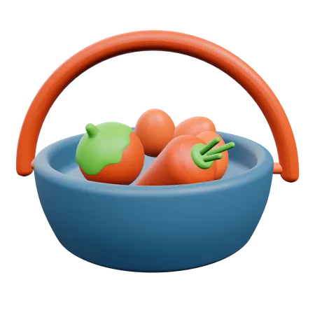 Fresh Vegetable  3D Illustration