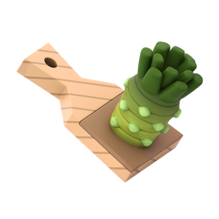 Fresh Wasabi Paste  3D Icon