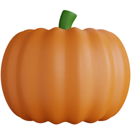 Fresh Yellow Pumpkin  3D Icon