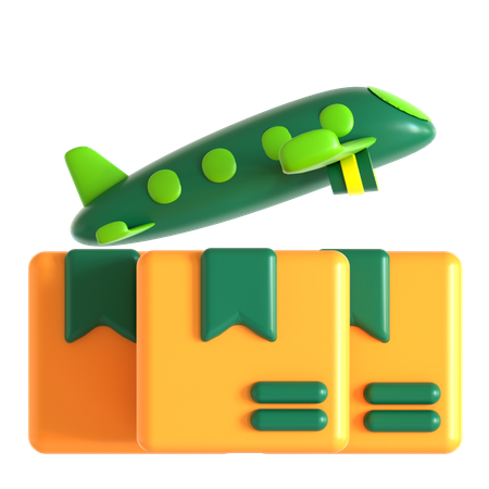 Frete aéreo  3D Icon