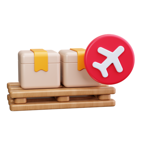 Frete aéreo  3D Icon