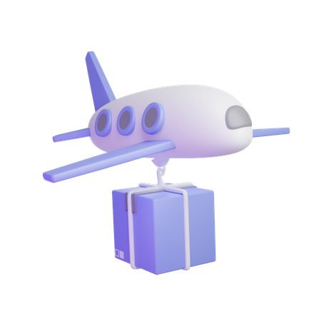Frete aéreo  3D Icon