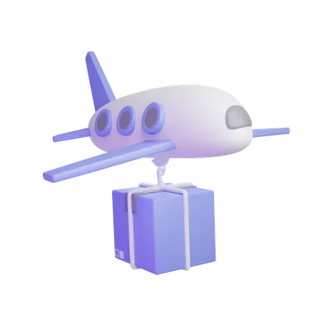 Frete aéreo  3D Icon