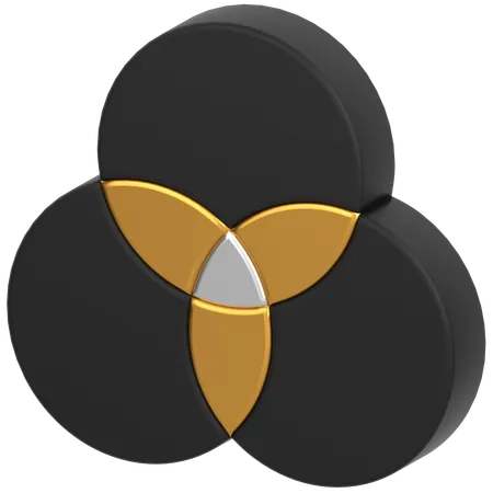 Venn-Diagramm  3D Icon