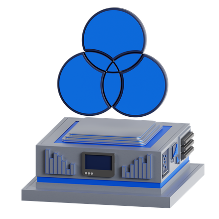 Venn-Diagramm  3D Icon