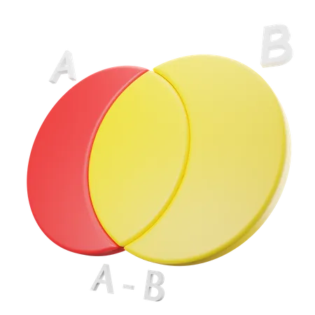 Venn-Diagramm  3D Icon