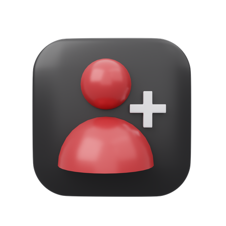 Freund hinzufügen  3D Icon