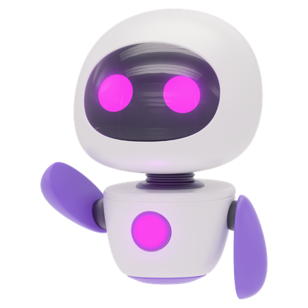 Freundlicher Roboter  3D Icon