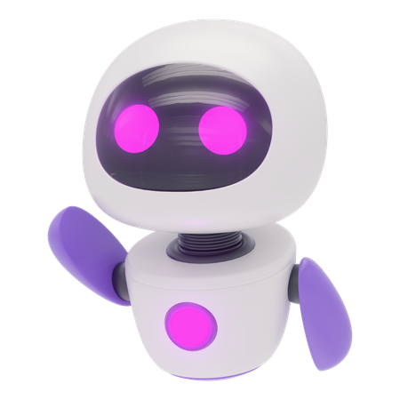 Freundlicher Roboter  3D Icon