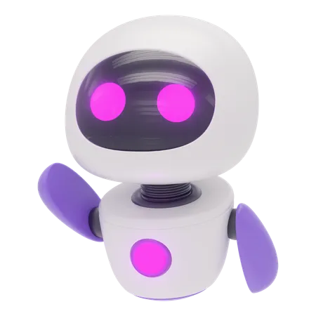 Freundlicher Roboter  3D Icon