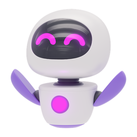 Freundlicher Roboter  3D Icon