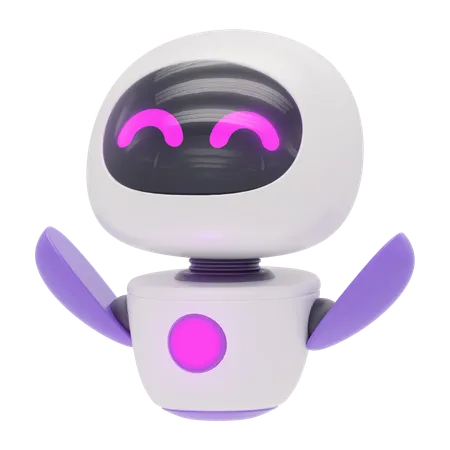 Freundlicher Roboter  3D Icon