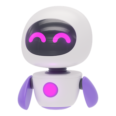 Freundlicher Roboter  3D Icon