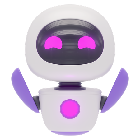 Freundlicher Roboter  3D Icon