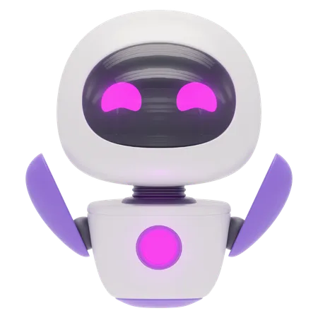 Freundlicher Roboter  3D Icon