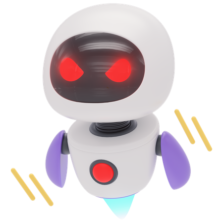 Freundlicher Roboter  3D Icon