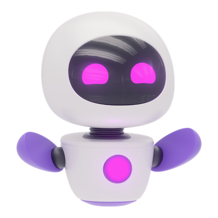 Freundlicher Roboter  3D Icon