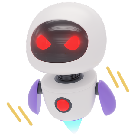 Freundlicher Roboter  3D Icon