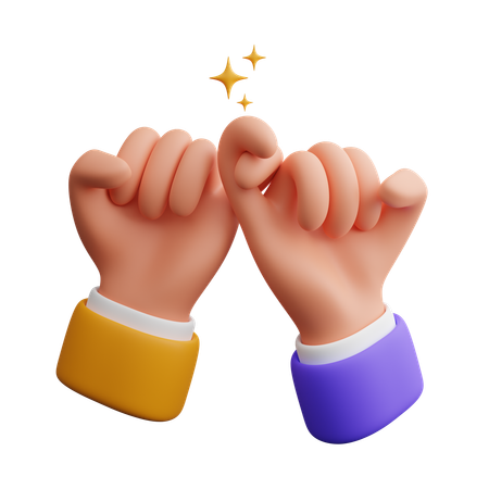 Freundschaftshandgeste  3D Icon