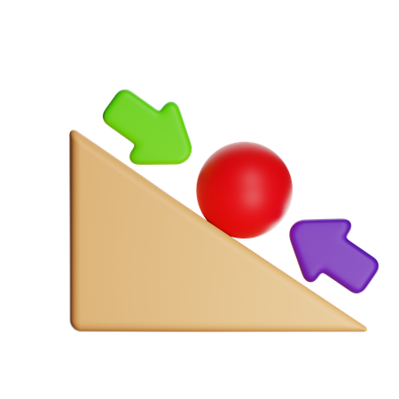 摩擦  3D Icon