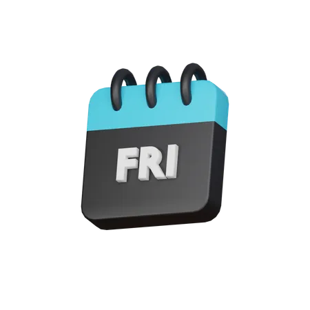 The Friday 3 D Icon 3D Icon