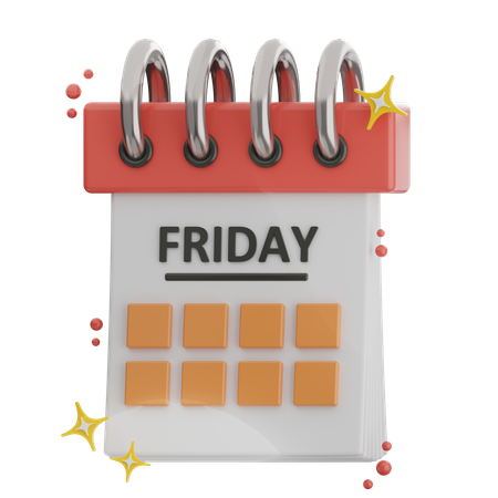 Friday  3D Icon