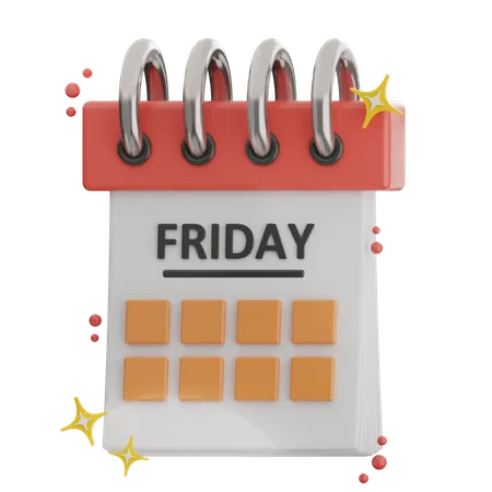 Friday  3D Icon