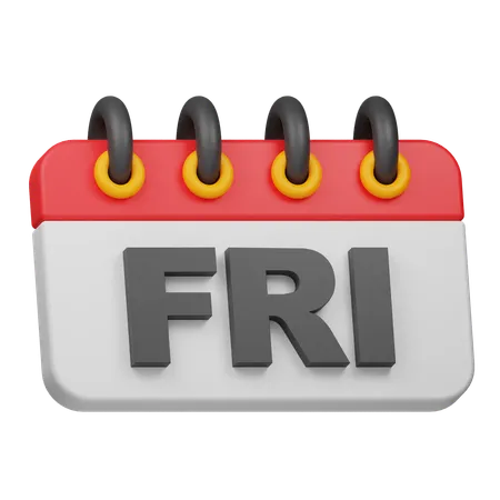 Friday  3D Icon