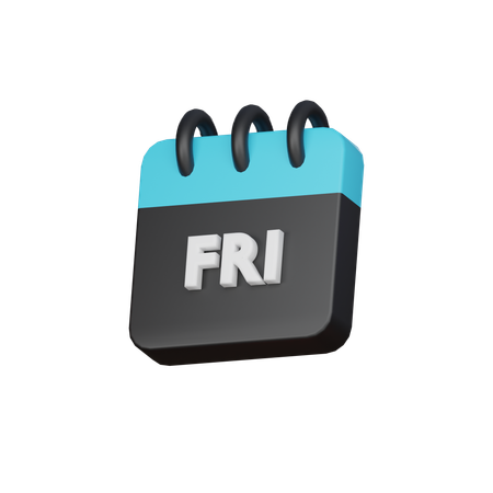 Friday  3D Icon