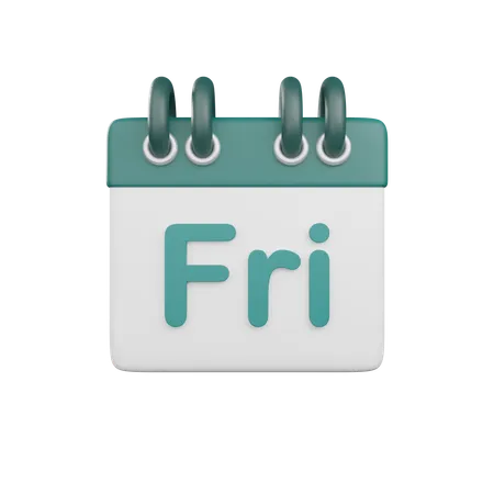 Friday  3D Icon